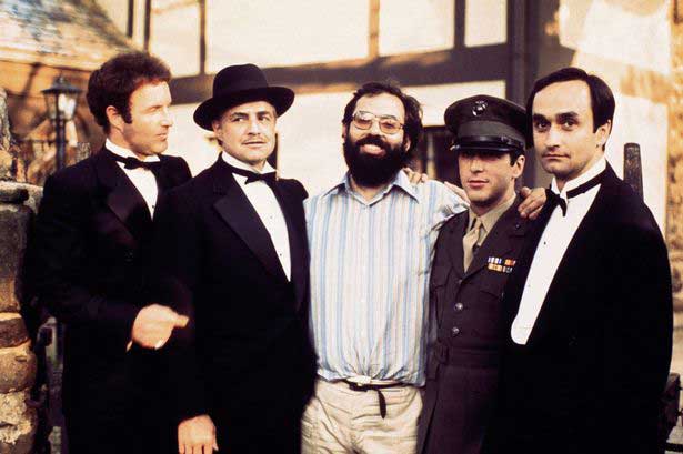James-Caan-Marlon-Brando-Francis-Ford-Coppola-Al-Pacino-and-John-Cazale-on-the-set-of-The-Godfather